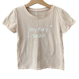 Elisabeth + Faith Tiny Fairy Squad Tee - Pale Peach - 4/5